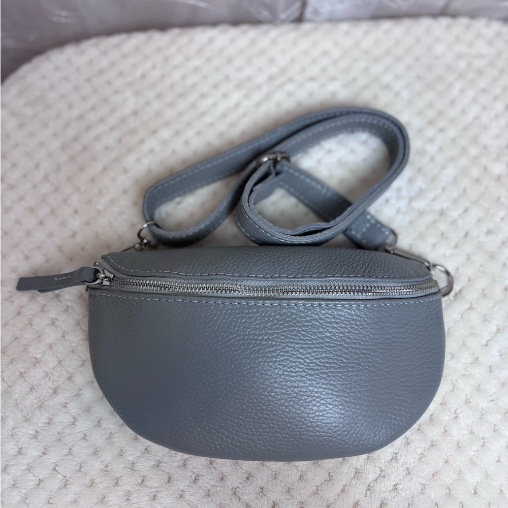 Minimalist Grey Crossbody Belt Bag - Picture 9 of 16